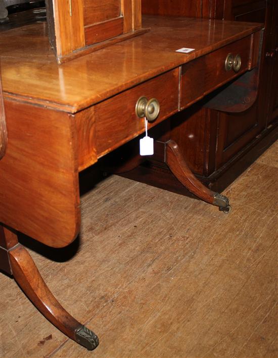 Regency mahogany sofa table(-)